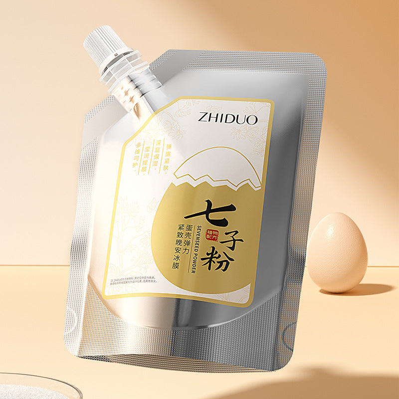 ZHIDUO Seven Seed Powder Eggshell Elastic Firming Night Ice Facial Mask