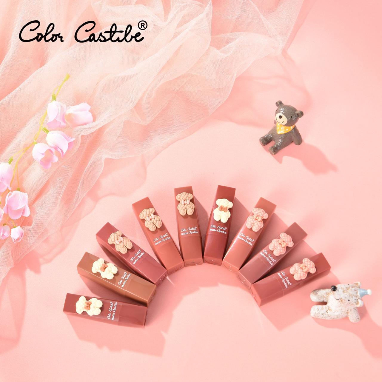 Color Castle Bear Lipstick 3Pcs Set