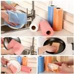 Multipurpose Disposable Reusable Kitchen Wipe Cleaning Cloth Tissue 50 Pcs in Roll