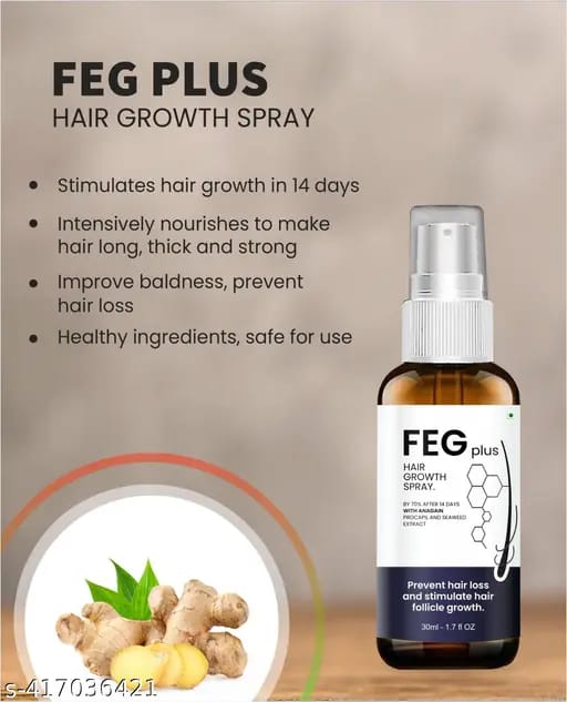 FEG Hair Growth Spray Serum for Hair Loss Prevention 50ml