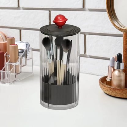 Automatic Push Up Lifting Transparent Countertop Cosmetic Makeup Brush Holder