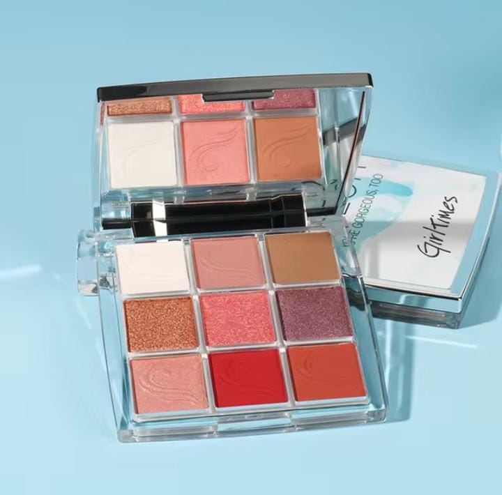 Girl Times Color You're Gorgeous Too 9 Colors Matte & Glitter Eye Shadow Palette