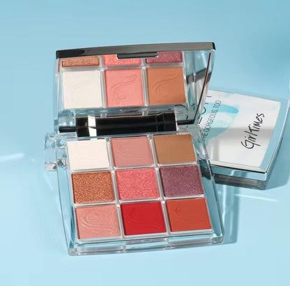 Girl Times Color You're Gorgeous Too 9 Colors Matte & Glitter Eye Shadow Palette