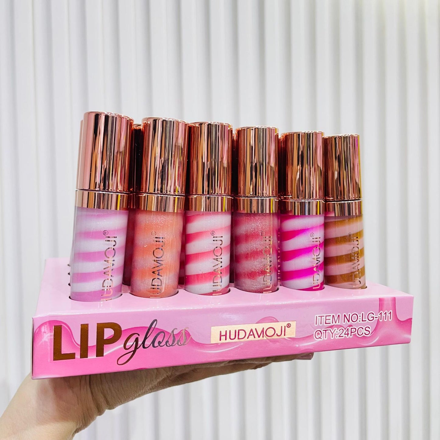 Hudamoji Marbled Lip Gloss 6pcs Set