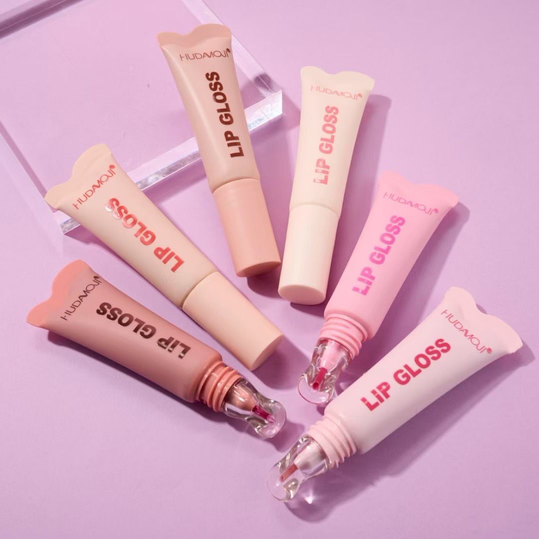 Hudamoji New Viral High Color Rendering Lip Gloss 6Pcs Set
