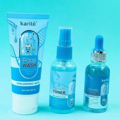 Karite 3in1 Hyaluronic Skin Care Kit With Shea Hyaluronic Acid