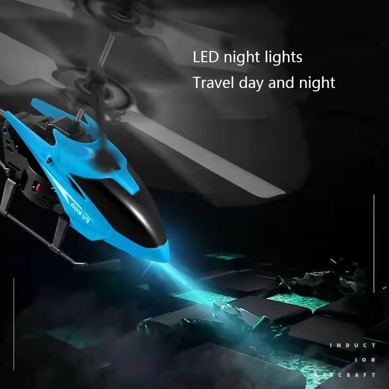 Mini Rechargeable Induction RC Helicopter Aircraft Airplane Toy