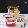 Transparent Food Container Storage Box 3pcs Set