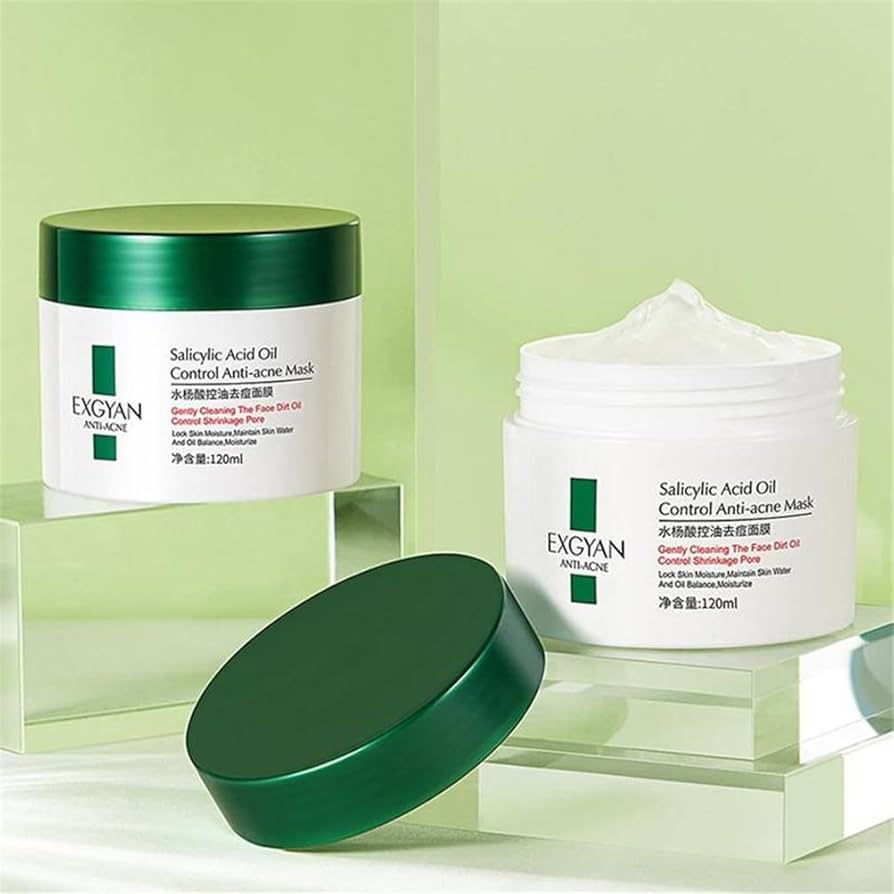 EXGYAN Salicylic Acid Shrink Pores Face Mask Oil Control Ance Treatment Sleeping Exfoliator Moisturising Oil Control Mask 120ml