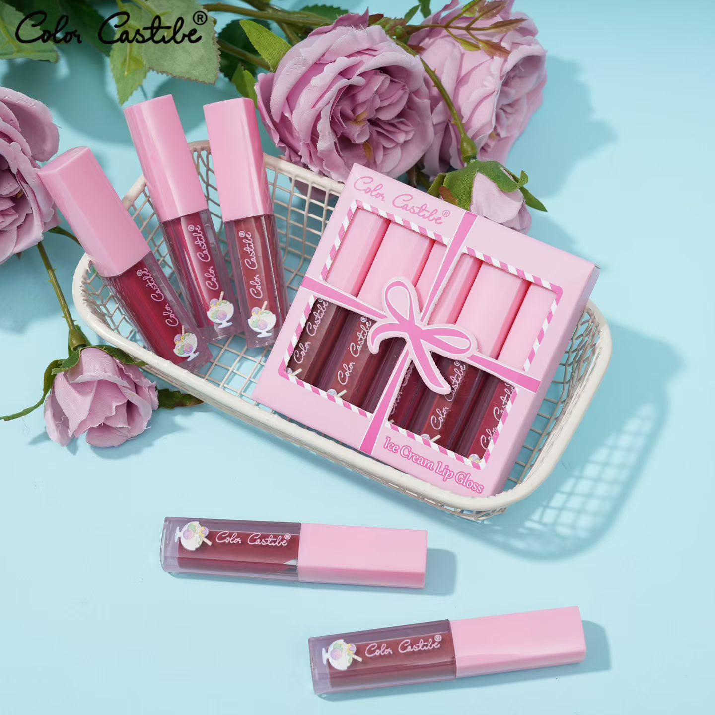 Color Castle Ice Cream Lip Gloss  6 Pcs Set