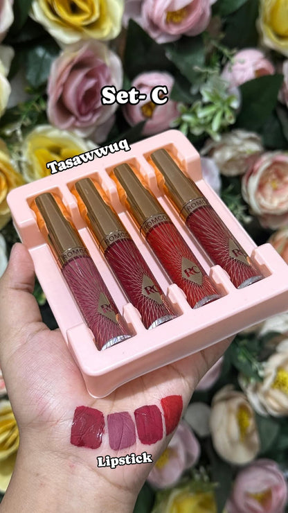 Romcom 4 Color High Quality Lip Gloss Set