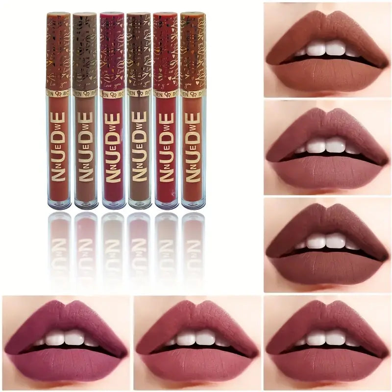 Qoiden Rose New Nude 12Pcs Lipgloss Set