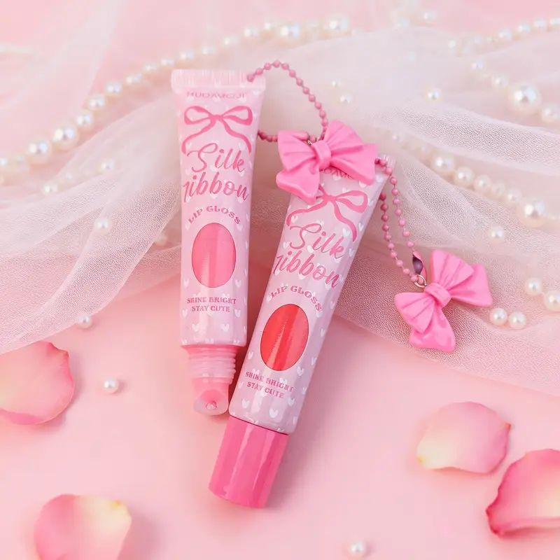 Hudamoji Silk Ribbon Jelly Lip Gloss 6Pcs Set