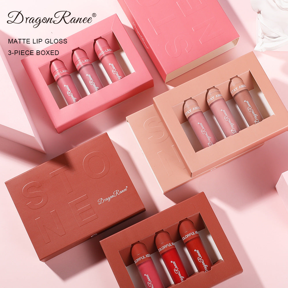 Dragon Ranee 3 Pcs High Quality Lipgloss Set