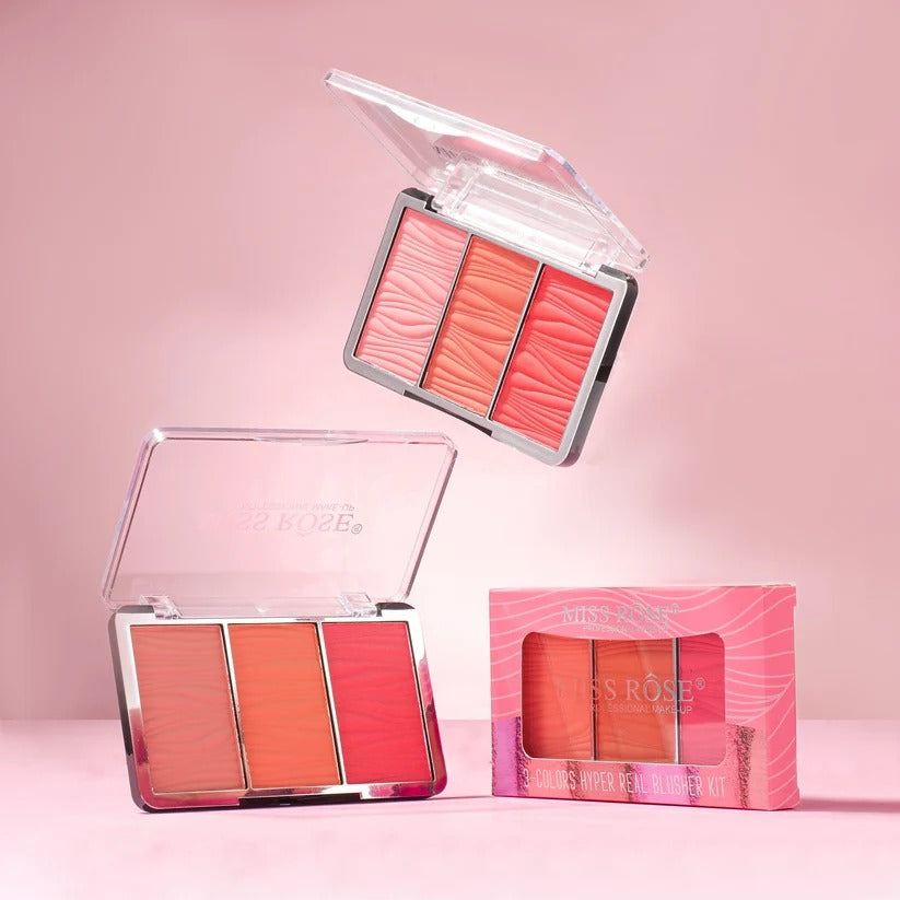 Miss Rose Triple Glow Blush Palette