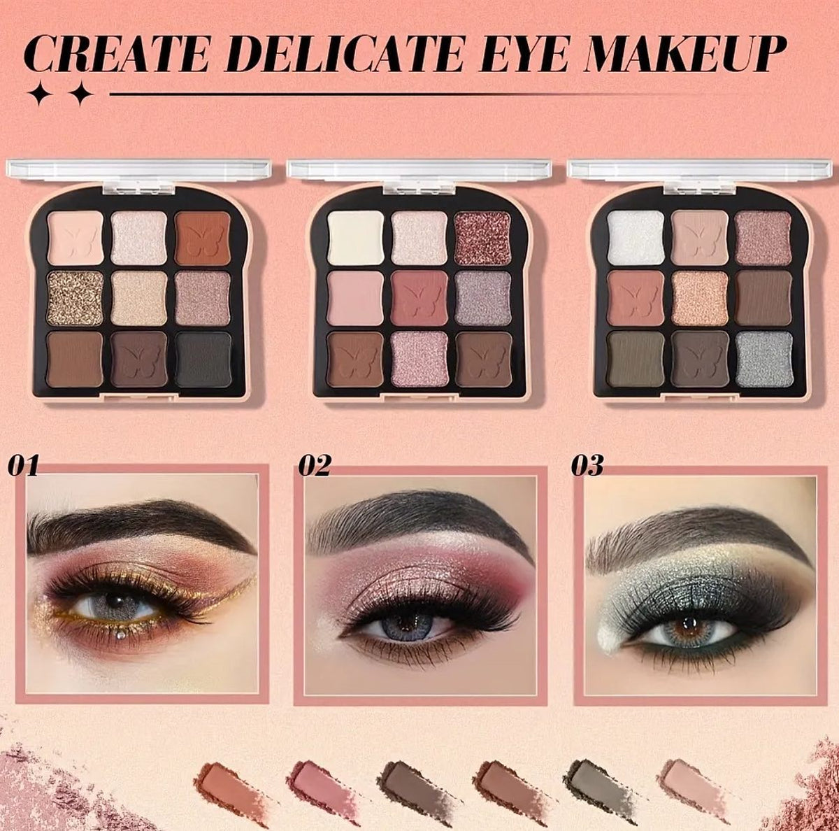 AnyLady Beautiful Butterfly 9-Color Eyeshadow Palette
