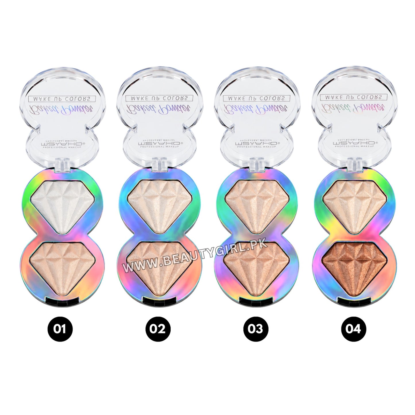 MSYAHO 2-in-1 Baked Powder Highlighter