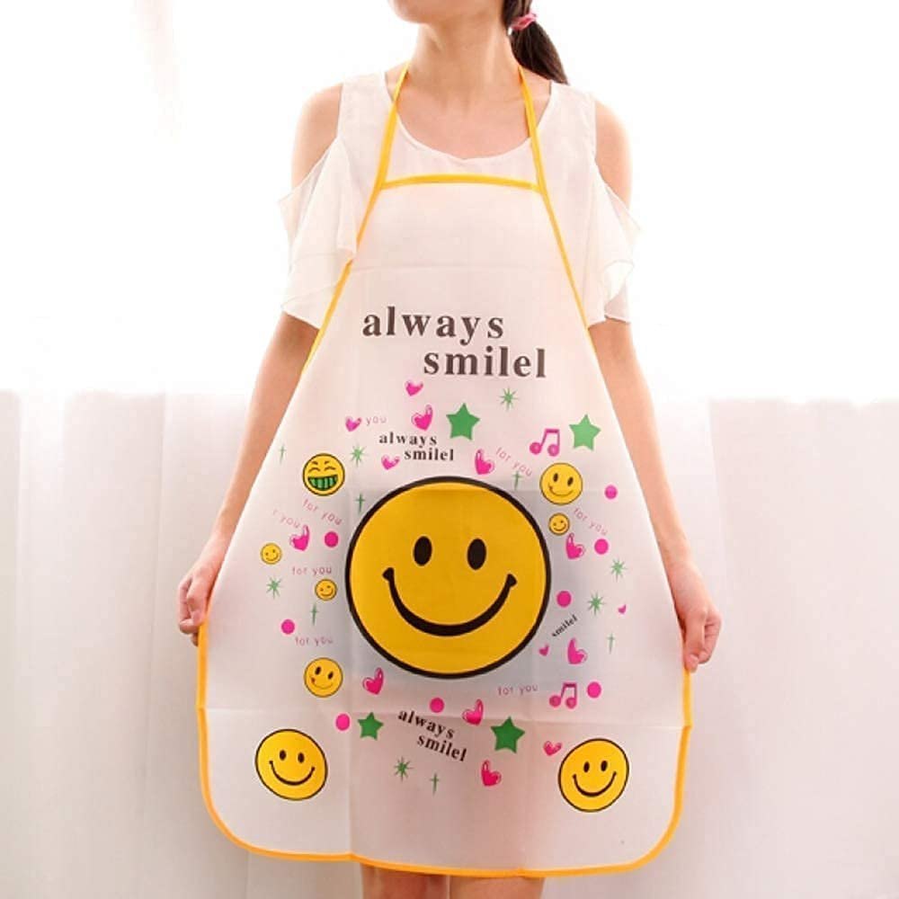 Kitchen Apron Multicolor Printed PVC Waterproof 1Pcs 14622