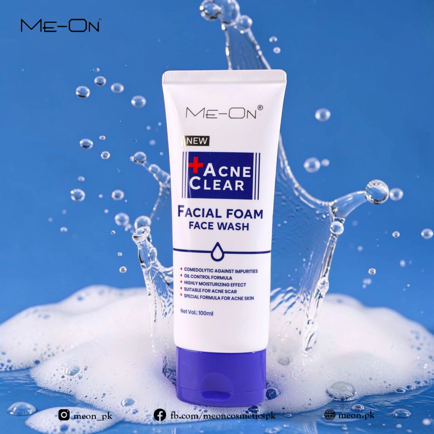 ME-ON Acne Clear Facial Foam Face Wash