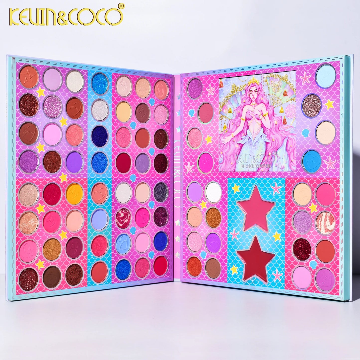 Kevin & Coco 86-Color Mermaid Teasure Eyeshadow Palette KC894431