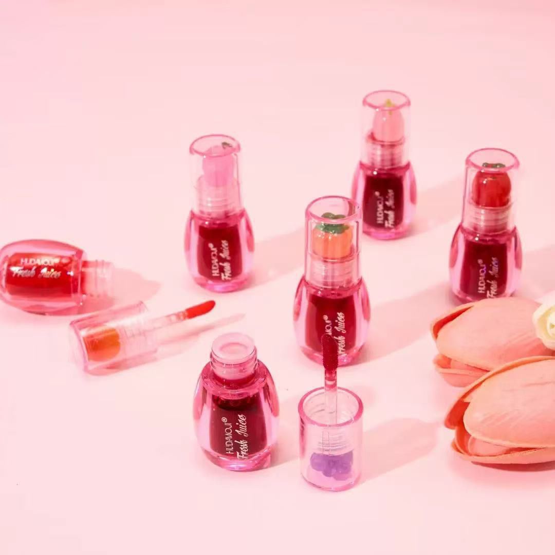 Hudamoji Fresh Juice Fruit Lip Tint Set 6pcs