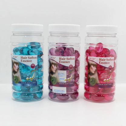 Actio Vitamin Shine Soft Gel Hair Growth Conditioning Oil Repair Hair Scalp Care 60pcs Capsules Bottle