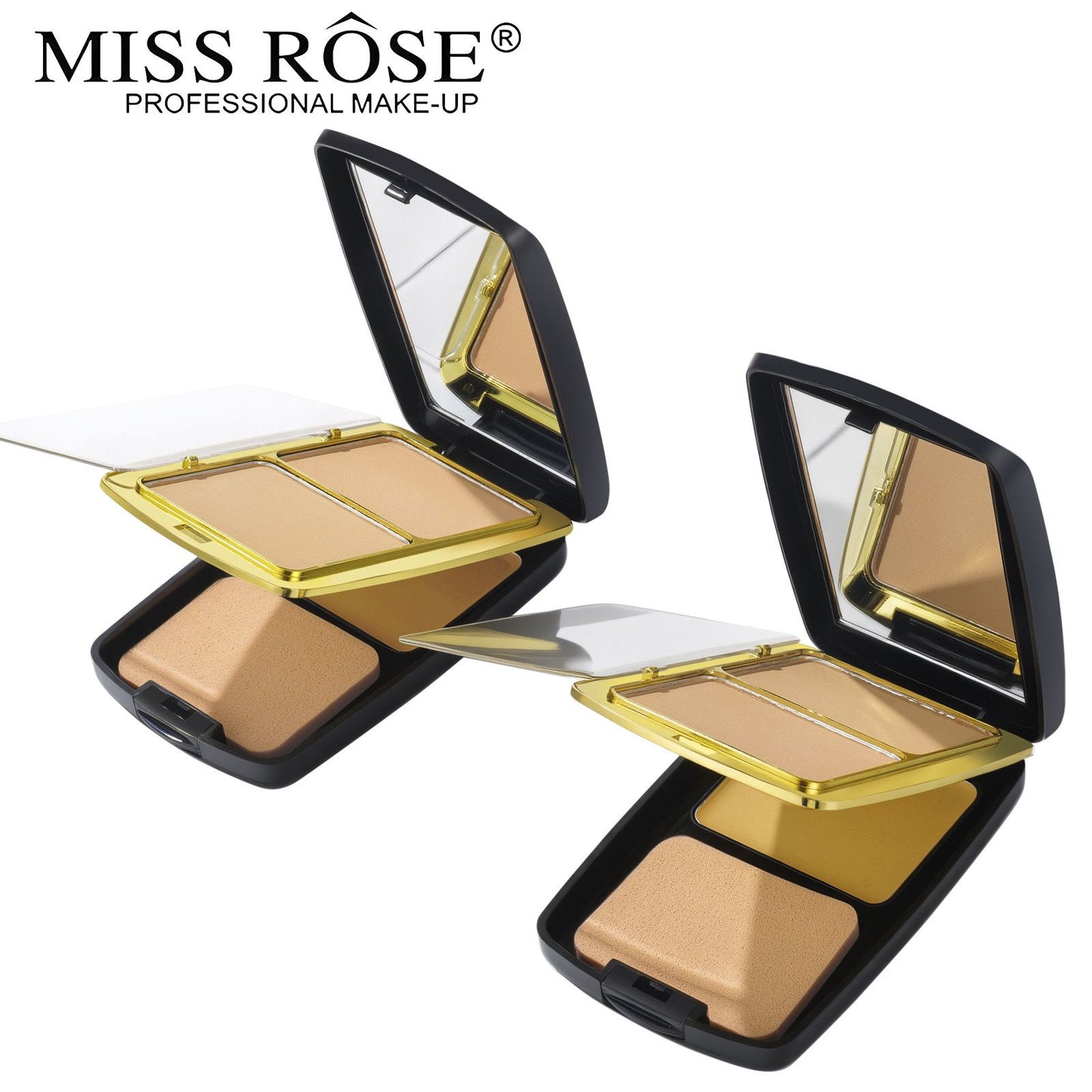Miss Rose 3 Color Powder Fashion with Mirror