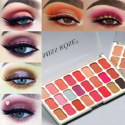 Miss Rose Universal Sequins Magic Cool 24 Color Eyeshadow Palette