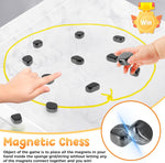 Magnetic Chess Game, Fun Table Top Magnet Game with String, Magnetic Stones Board Game Magnetic Chess Board Game Set Improve Log