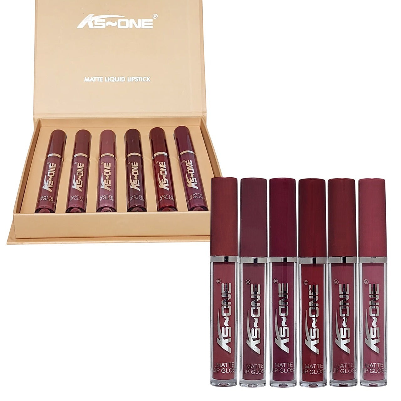 KS-One Matte Liquid Lipstick Lipgloss 6Pcs Set