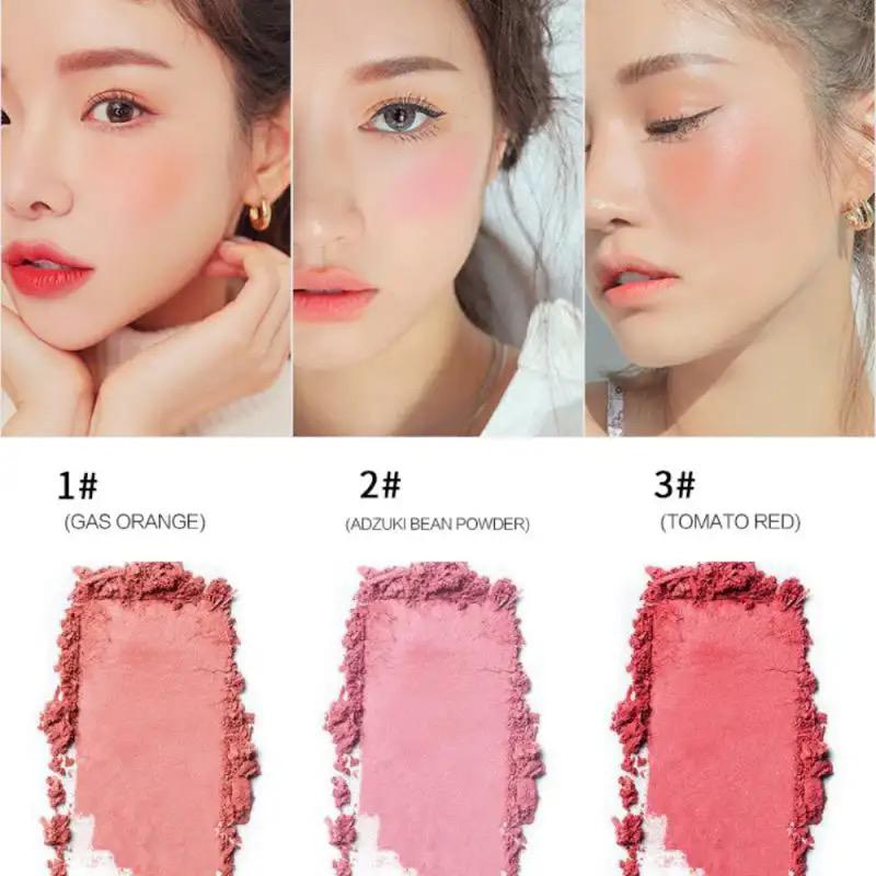 Kaxier 3 Color Blush Palette With Brush