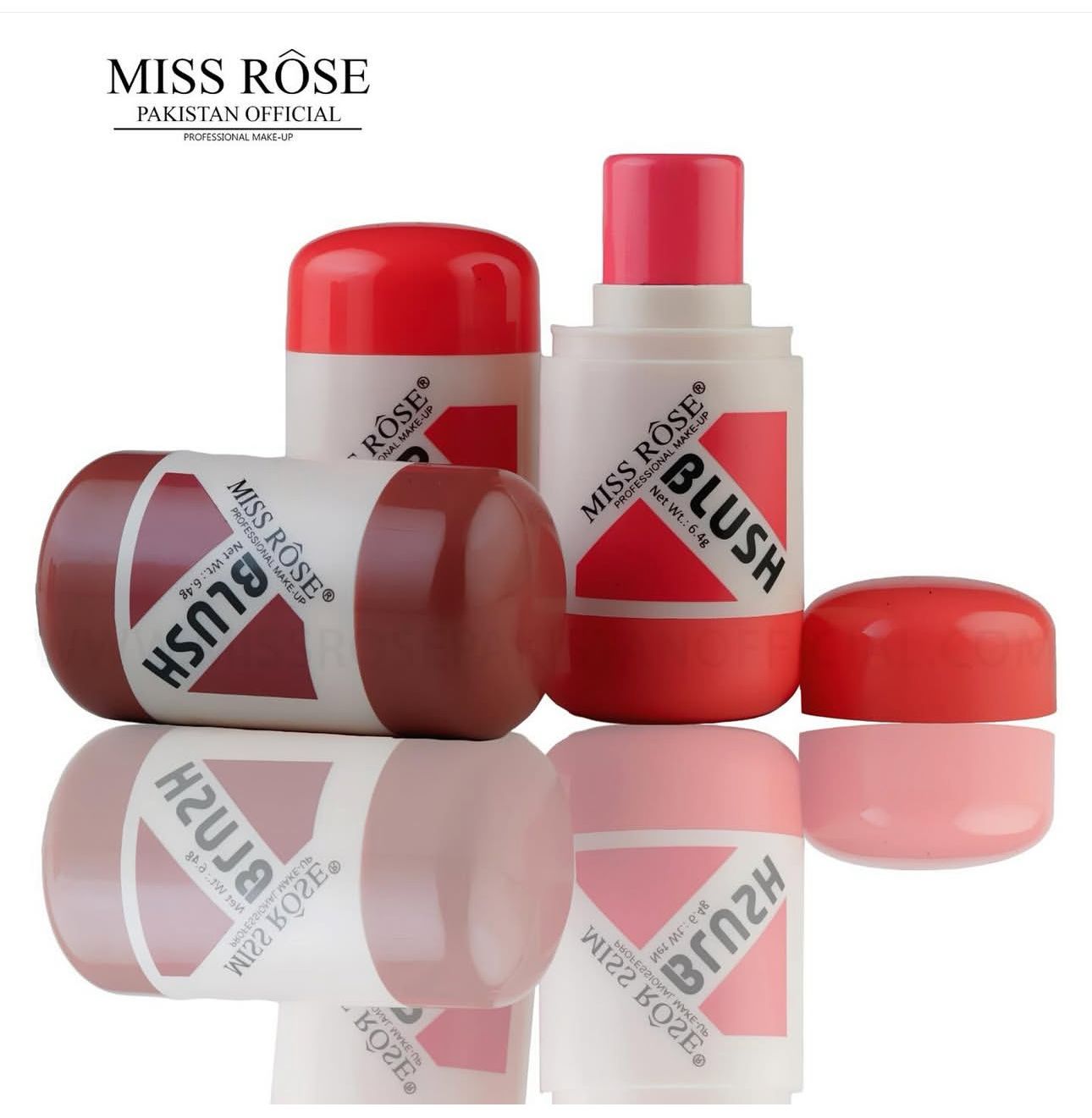 Miss Rose Capsule Creamy Blush Stick 6Pcs Set
