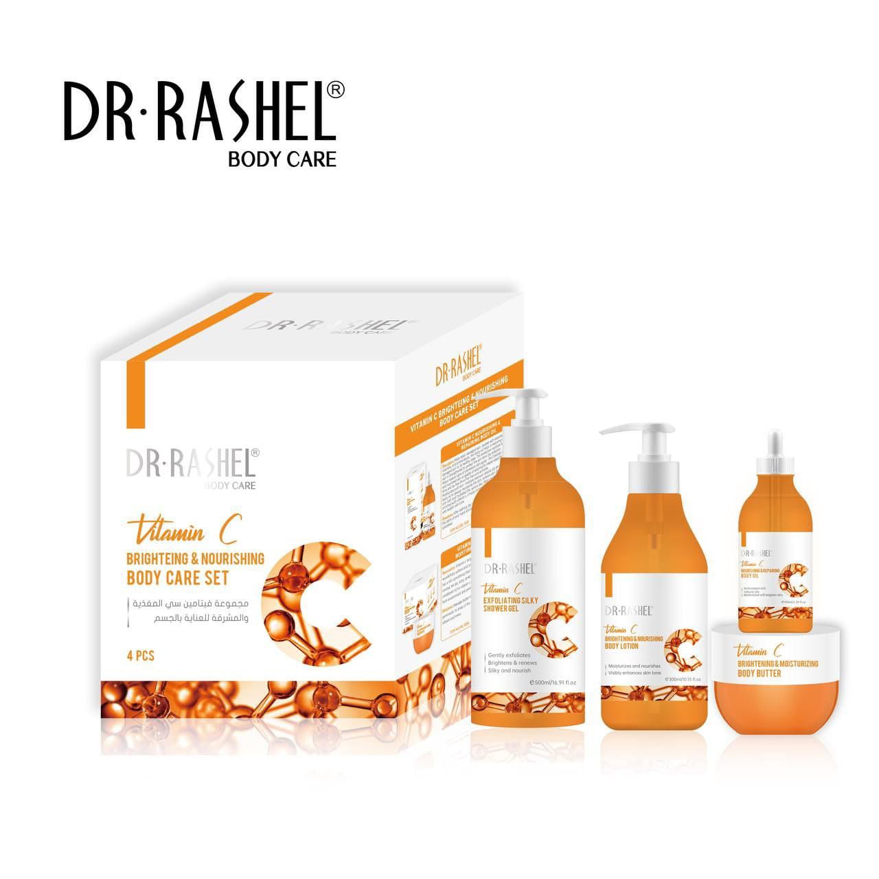 Dr Rashel Vitamin C Brightening And Nourishing Body Care 4Pcs Set