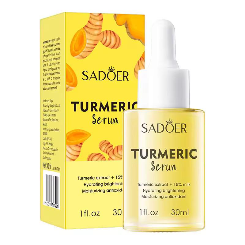 Sadoer Natural Plant Improves Rough Shrinking Pores Moisturizes and Brightens Turmeric Milk Antioxidant Serum