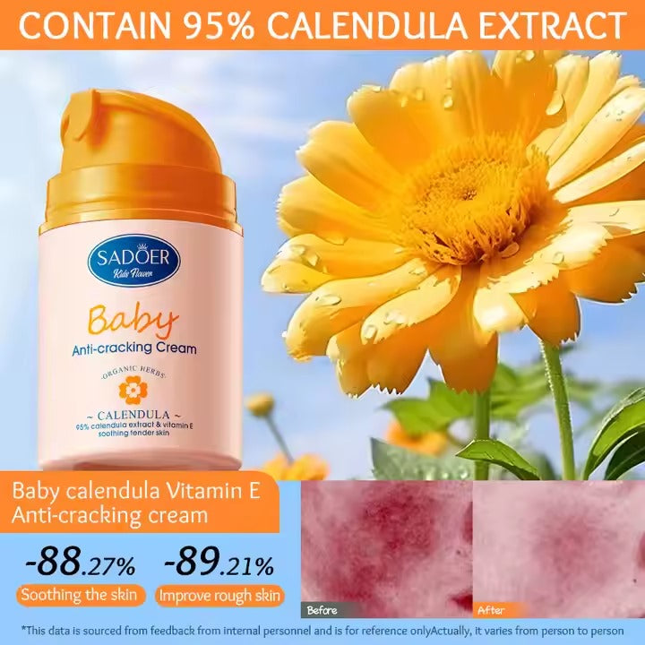 SADOER Calendula Vitamin E Gentle Soothing Baby Anti-Cracking Cream 50g