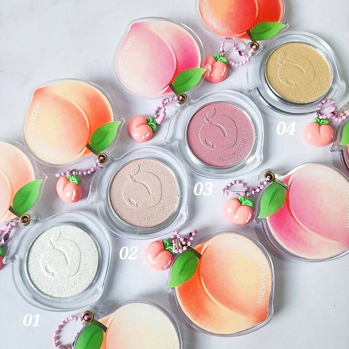 Hudamoji Peach Highlighter Keychain