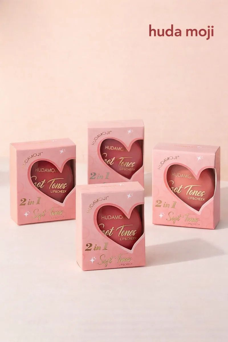Hudamoji Lip Cheek Sticks Blusher Pack of 4