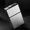 Cigarette Case With USB Electric Lighter Flameless BOX Windproof Moisture Proof Box