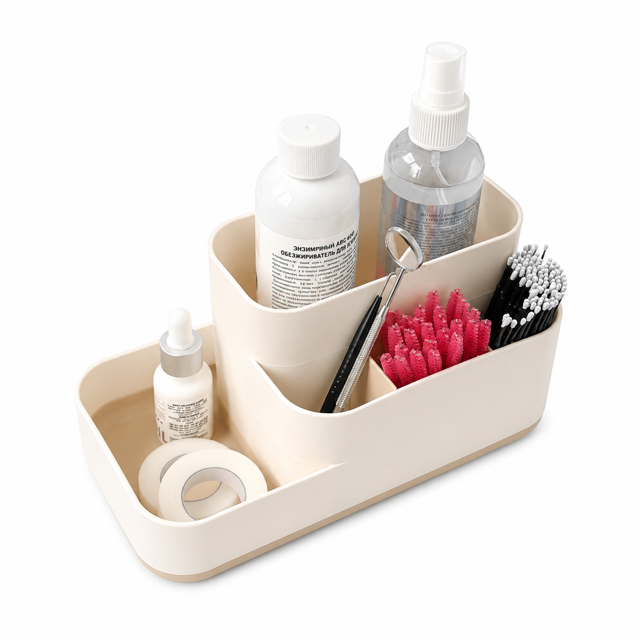 Multi-Compartment Cosmetic Organizer