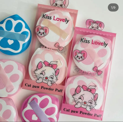 Kiss Lovely Cat Paw Powder Puff Pack of 2