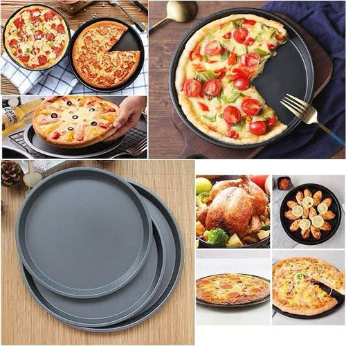 Non Stick Baking Pizza Pan Set 3Pcs 23-26-29cm Set