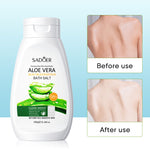 SADOER Aloe Vera Bath Salt Deep Cleaning Gentle Exfoliator Shower Gel Body Scrub Bath Salt