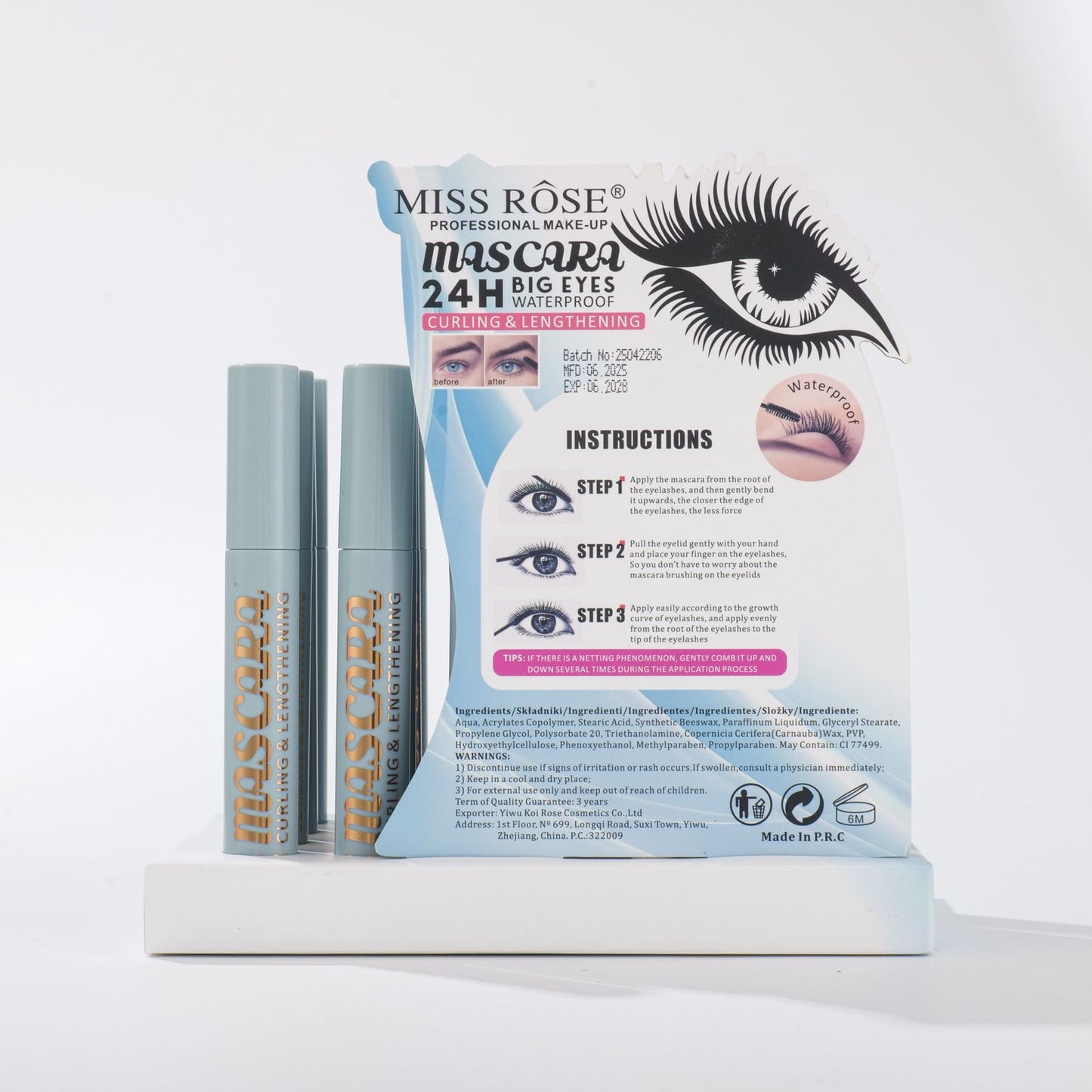 Miss Rose New Big Eye Mascara