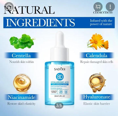 Sadoer 8D Hyaluronic Acid Anti-Wrinkle Serum 30ml