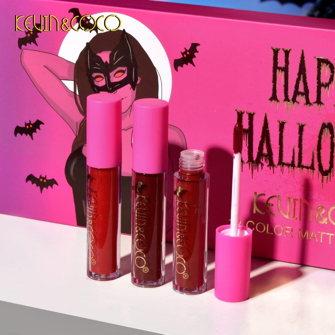 Kevin & Coco Happy Halloween Liquid Matte Lip Gloss 12Pcs Set