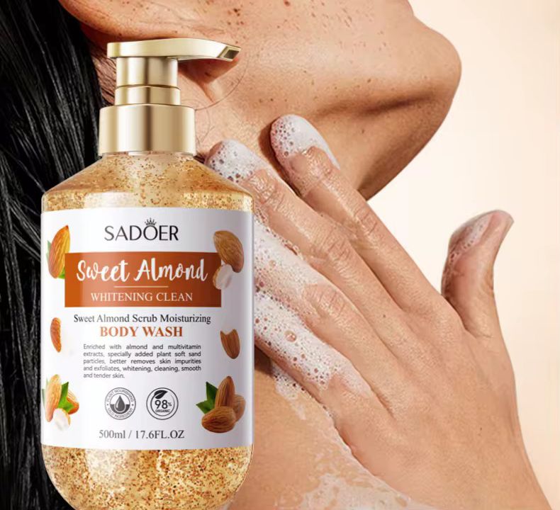 Sadoer Sweet Almond Scrub Moisturising Body Wash