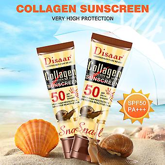 Disaar Collagen Sunscreen Face Body Skin Care SPF50++ UVA UVB Sun Protection Cream Oil-Control Moisturizing Sun Screen