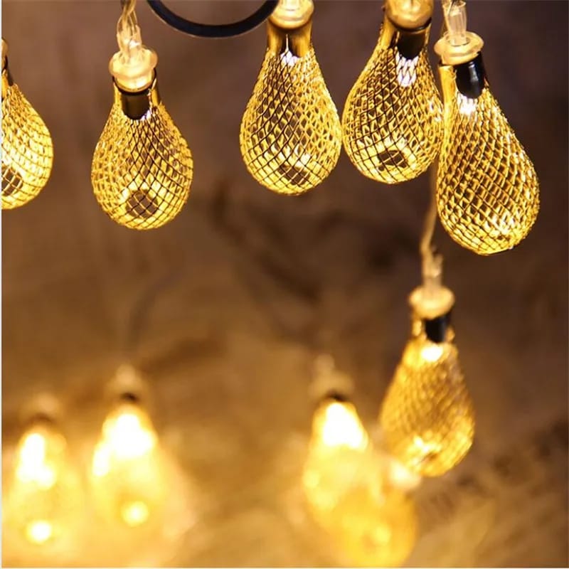 Bulb Style LED String Warm Fairy Light AA Battery Operated