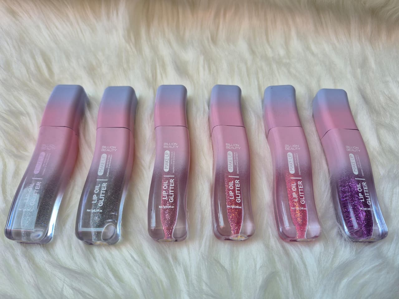 Billion Beauty Glitter Lip Oil Pack of 6