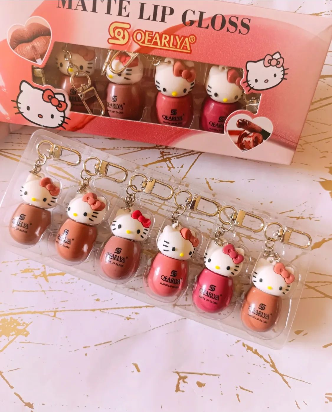 Hello kitty 6in1 Matte Lipgloss
